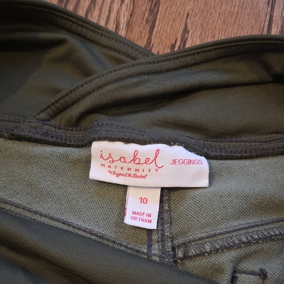 Isabel Maternity by Ingrid & Isabel Olive Jeggings - Picture 2 of 6